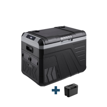 Evolar Elektrischer Kompressor Kühlbox - 35L - 12V/230V - Inklusive Batterie - Schwarz
