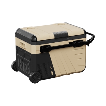 Evolar Elektrischer Kompressor Kühlbox - 35L - 12V/230V -  Mit Rädern und Griff - Khaki