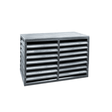 Evolar Klimagehäuse Anthrazit Holz XS