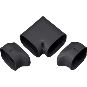 Evolar Klima-Verdrehte Biegung Schwarz 75 x 63 MM