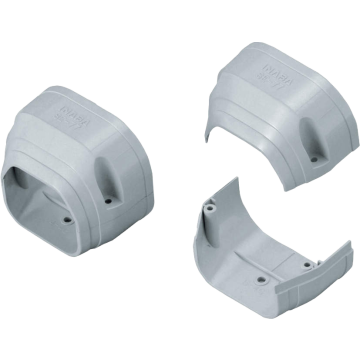 Evolar Klima-Endstück Grau 75 x 63 MM