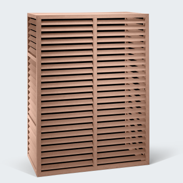 Evolar WPC-Klimaanlagengehäuse Tropical Teak Tower