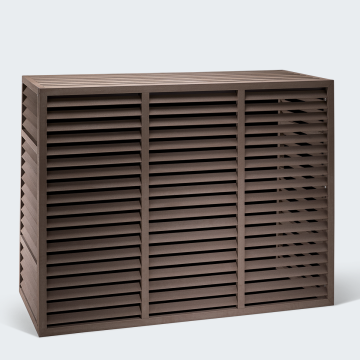 Evolar WPC-Klimaanlagengehäuse Walnut Grey XL