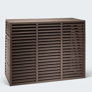 Evolar WPC-Klimaanlagengehäuse Walnut Grey XL