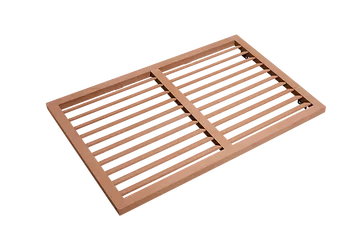 Evolar WPC Rückwand für Klimagehäuse Tropical Teak Small
